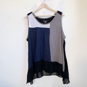 Lane Bryant | Color Block Flowy Tank Top